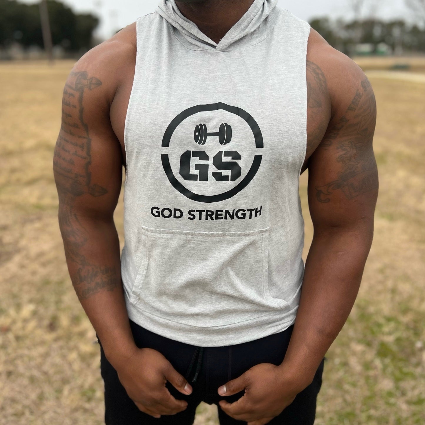 God Strength Sleeveless Hoodies