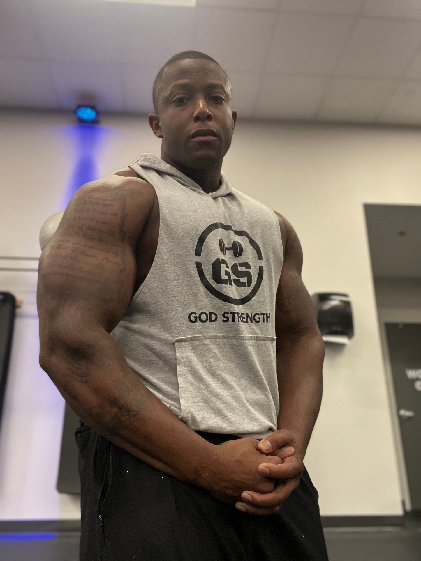 God Strength Sleeveless Hoodies