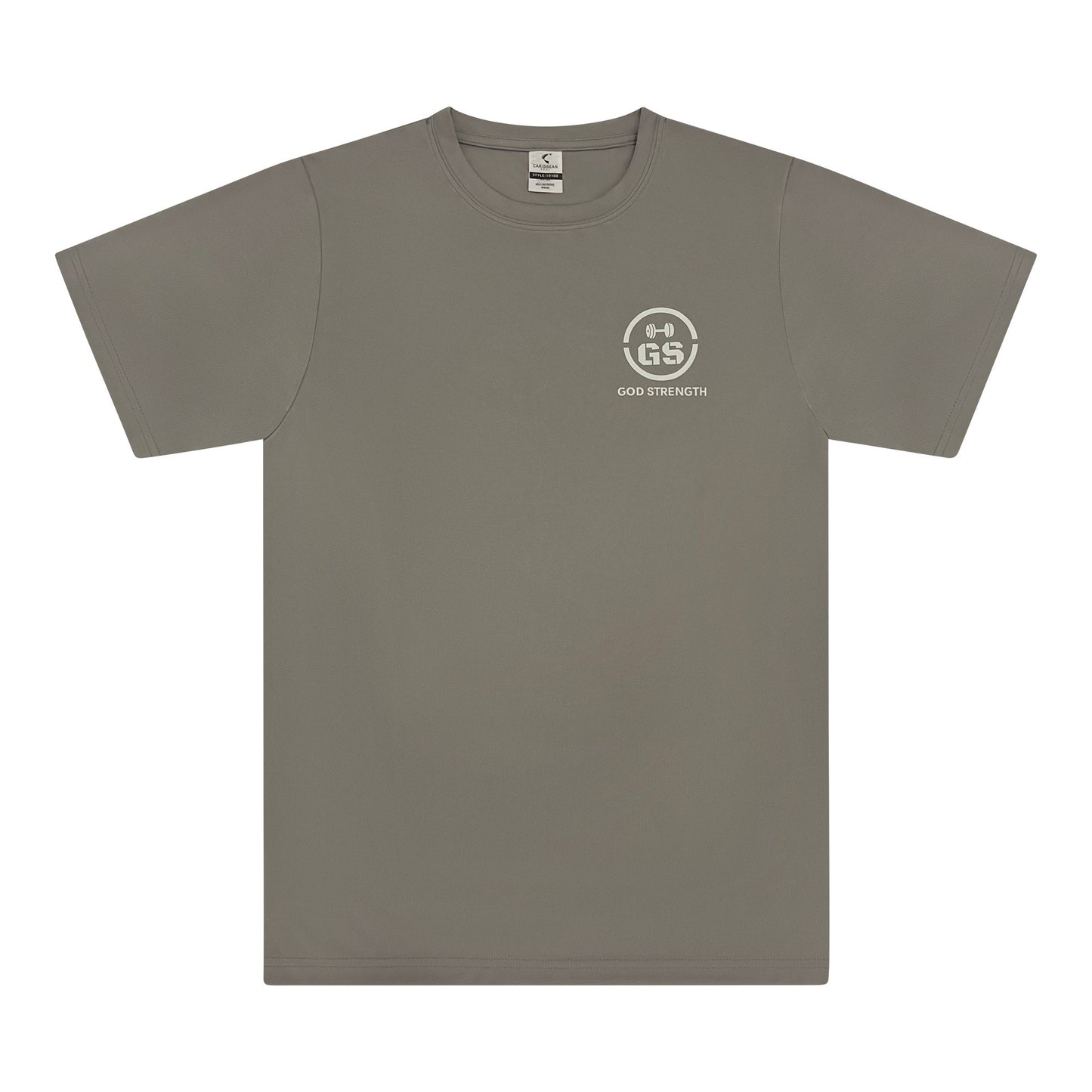 God Strength Small Logo Dry Fit T-Shirt