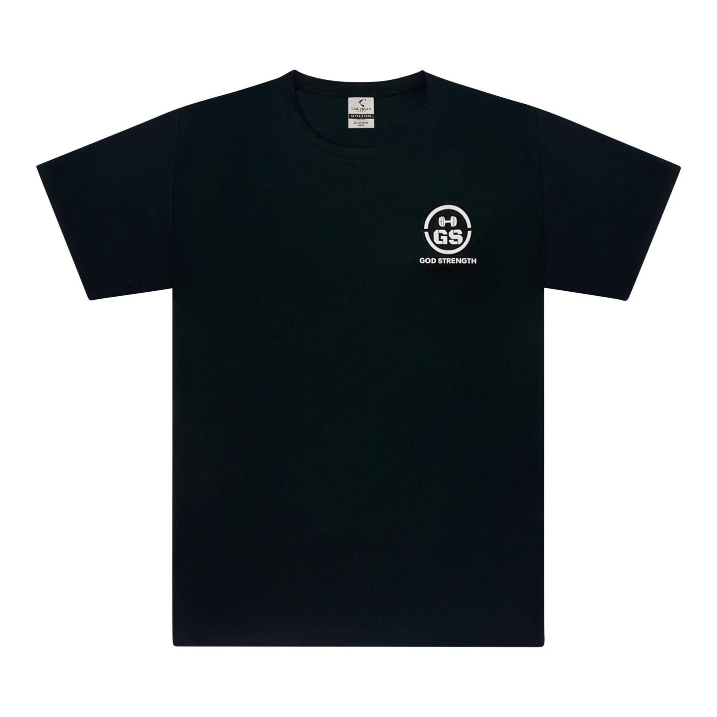 God Strength Small Logo Dry Fit T-Shirt