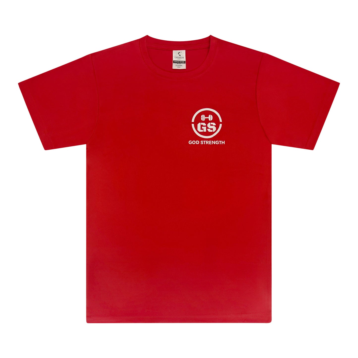 God Strength Small Logo Dry Fit T-Shirt